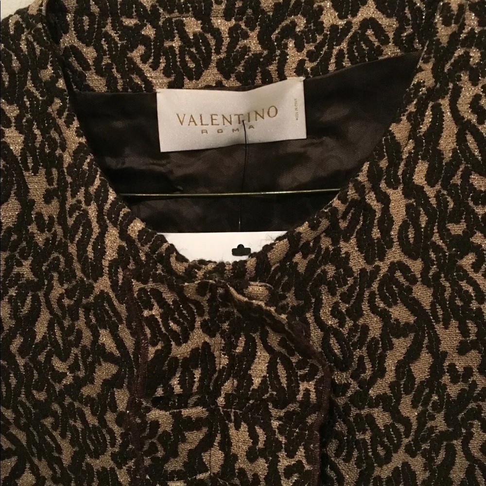 Valentino Brown/ glitter blouse top - Picture 2 of 8